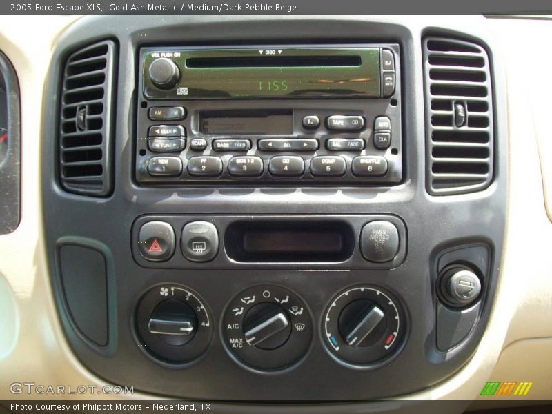 Gold Ash Metallic / Medium/Dark Pebble Beige 2005 Ford Escape XLS