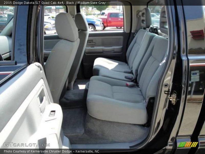 Black / Medium Slate Gray 2005 Dodge Dakota SLT Quad Cab 4x4