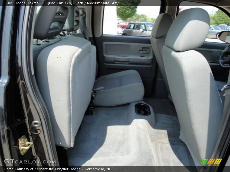 Black / Medium Slate Gray 2005 Dodge Dakota SLT Quad Cab 4x4