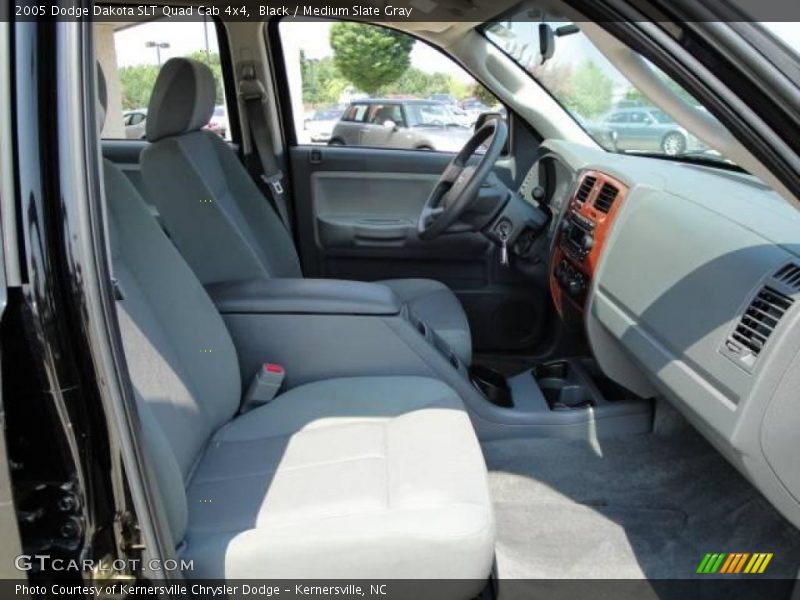 Black / Medium Slate Gray 2005 Dodge Dakota SLT Quad Cab 4x4