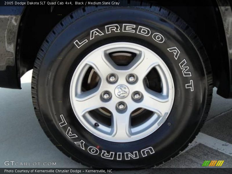 Black / Medium Slate Gray 2005 Dodge Dakota SLT Quad Cab 4x4