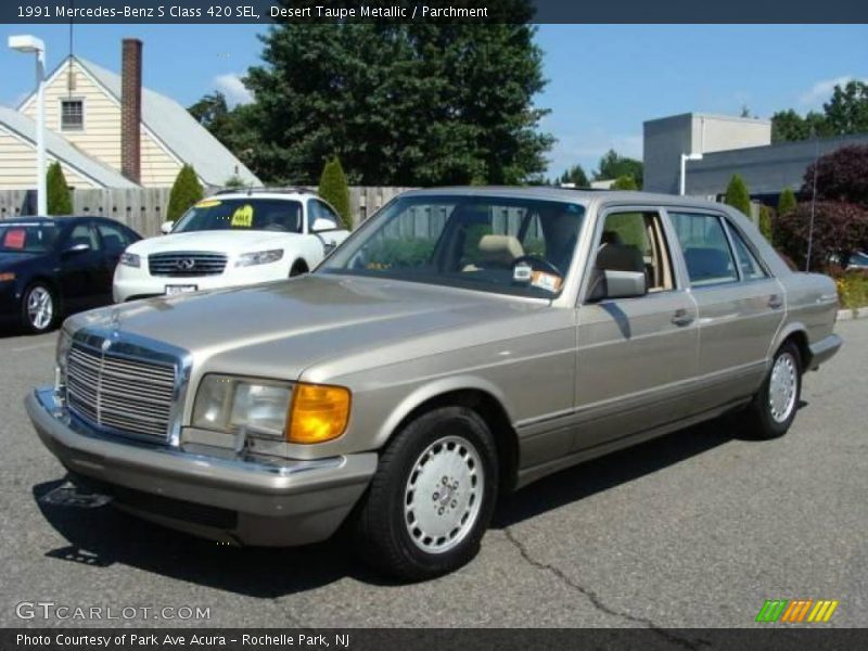 Desert Taupe Metallic / Parchment 1991 Mercedes-Benz S Class 420 SEL