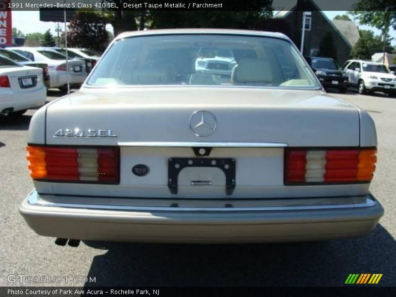 Desert Taupe Metallic / Parchment 1991 Mercedes-Benz S Class 420 SEL