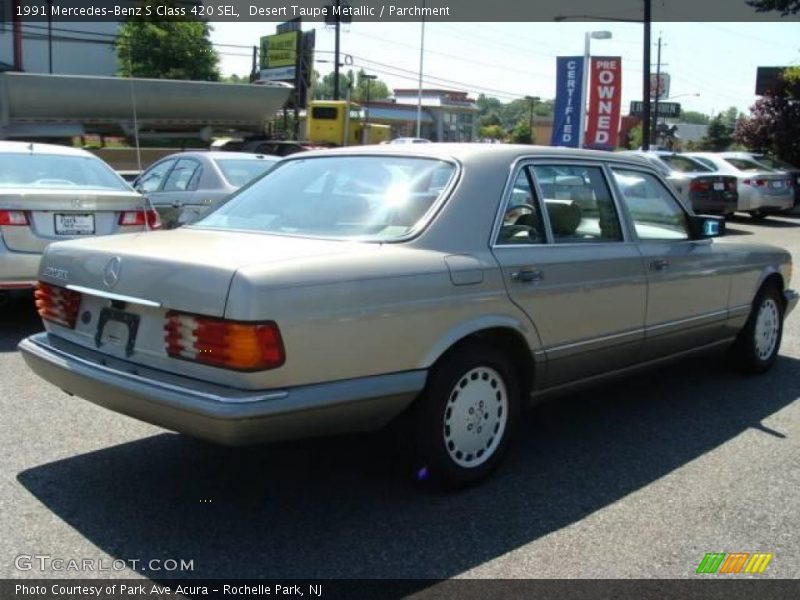 Desert Taupe Metallic / Parchment 1991 Mercedes-Benz S Class 420 SEL