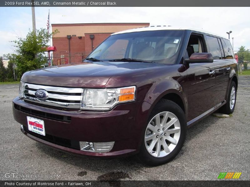 Cinnamon Metallic / Charcoal Black 2009 Ford Flex SEL AWD