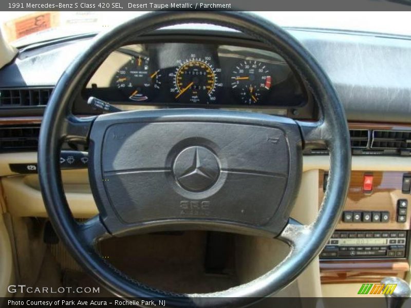 Desert Taupe Metallic / Parchment 1991 Mercedes-Benz S Class 420 SEL