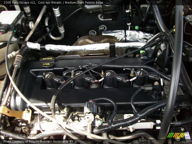 Gold Ash Metallic / Medium/Dark Pebble Beige 2005 Ford Escape XLS