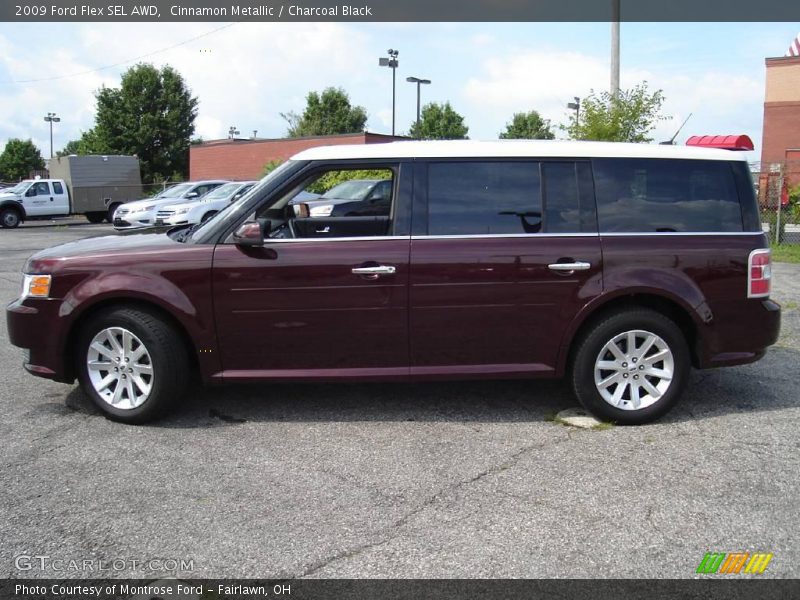 Cinnamon Metallic / Charcoal Black 2009 Ford Flex SEL AWD