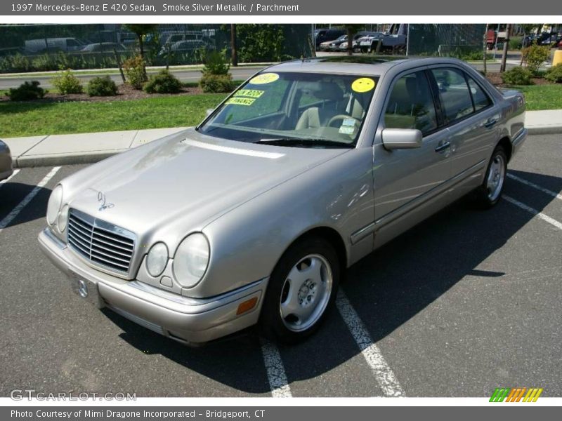 Smoke Silver Metallic / Parchment 1997 Mercedes-Benz E 420 Sedan