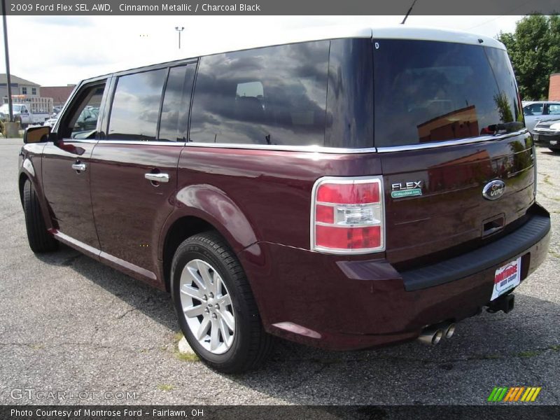 Cinnamon Metallic / Charcoal Black 2009 Ford Flex SEL AWD
