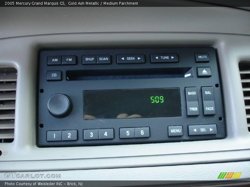 Gold Ash Metallic / Medium Parchment 2005 Mercury Grand Marquis GS