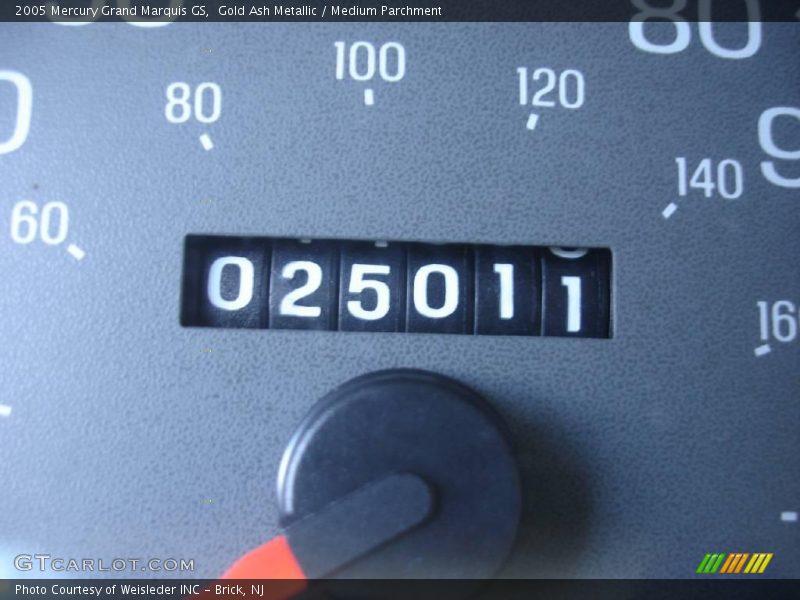 Gold Ash Metallic / Medium Parchment 2005 Mercury Grand Marquis GS
