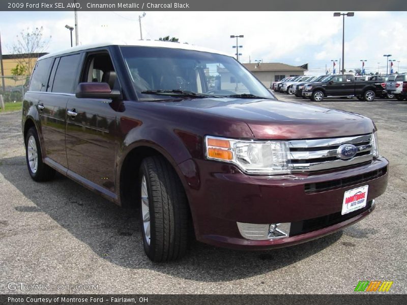 Cinnamon Metallic / Charcoal Black 2009 Ford Flex SEL AWD