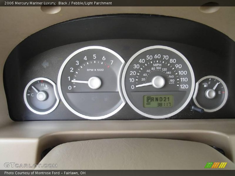 Black / Pebble/Light Parchment 2006 Mercury Mariner Luxury