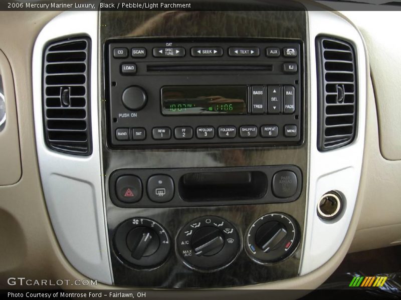 Black / Pebble/Light Parchment 2006 Mercury Mariner Luxury