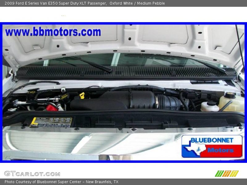 Oxford White / Medium Pebble 2009 Ford E Series Van E350 Super Duty XLT Passenger