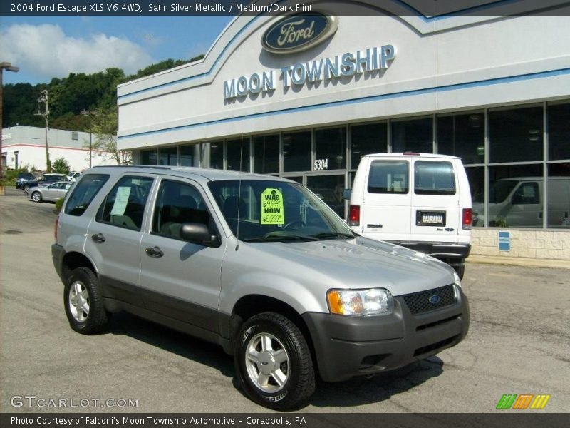 Satin Silver Metallic / Medium/Dark Flint 2004 Ford Escape XLS V6 4WD