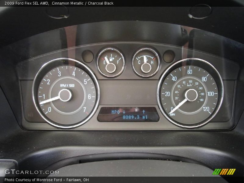 Cinnamon Metallic / Charcoal Black 2009 Ford Flex SEL AWD