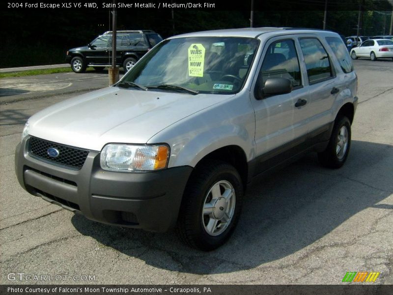 Satin Silver Metallic / Medium/Dark Flint 2004 Ford Escape XLS V6 4WD