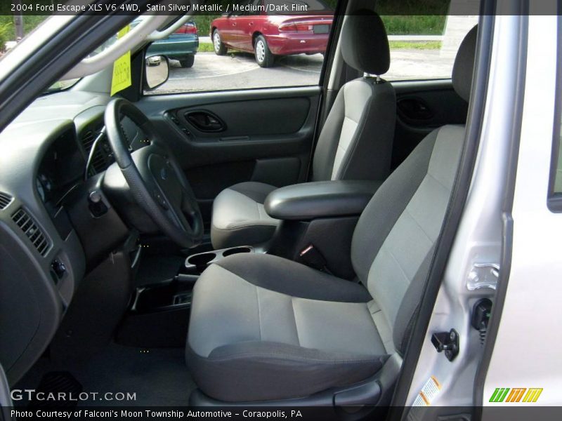 Satin Silver Metallic / Medium/Dark Flint 2004 Ford Escape XLS V6 4WD