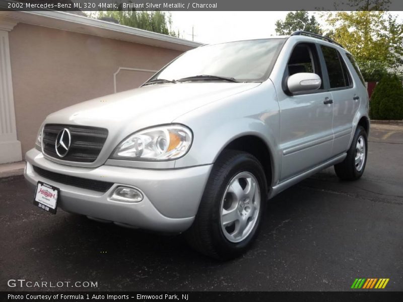 Brilliant Silver Metallic / Charcoal 2002 Mercedes-Benz ML 320 4Matic