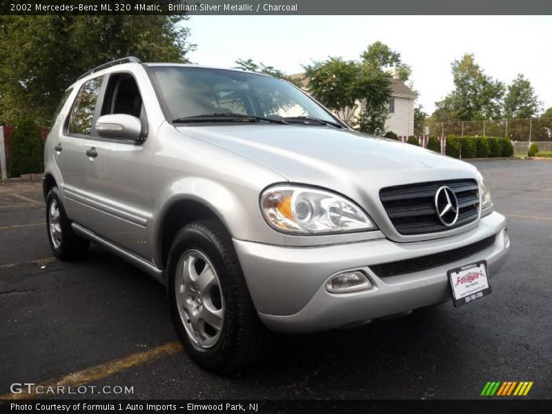 Brilliant Silver Metallic / Charcoal 2002 Mercedes-Benz ML 320 4Matic