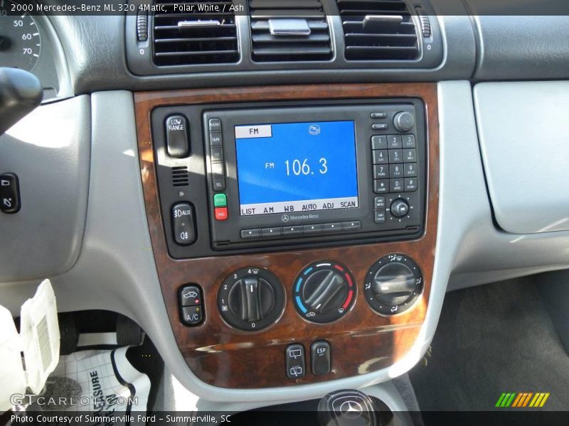 Polar White / Ash 2000 Mercedes-Benz ML 320 4Matic