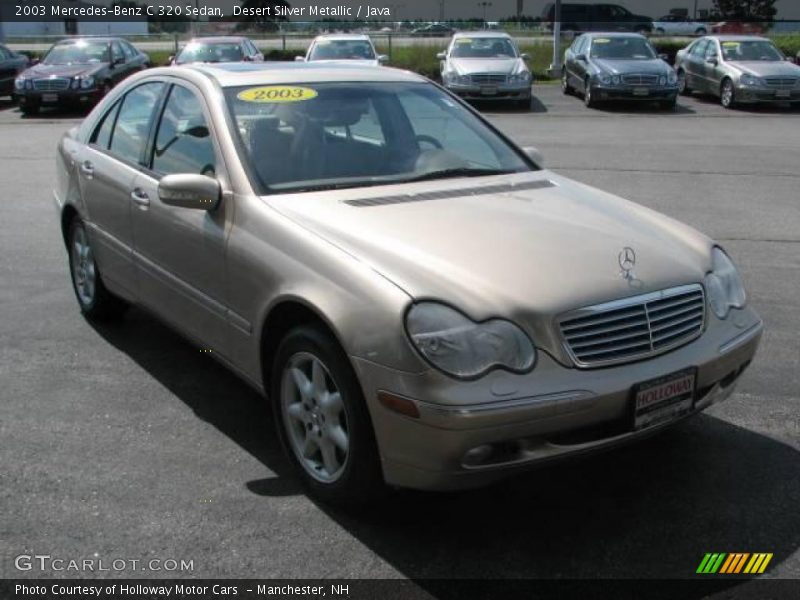 Desert Silver Metallic / Java 2003 Mercedes-Benz C 320 Sedan