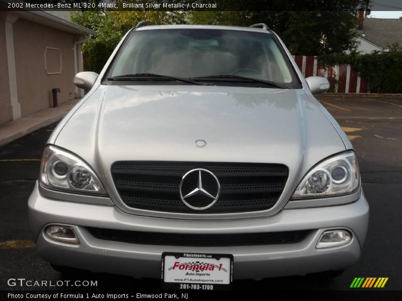 Brilliant Silver Metallic / Charcoal 2002 Mercedes-Benz ML 320 4Matic