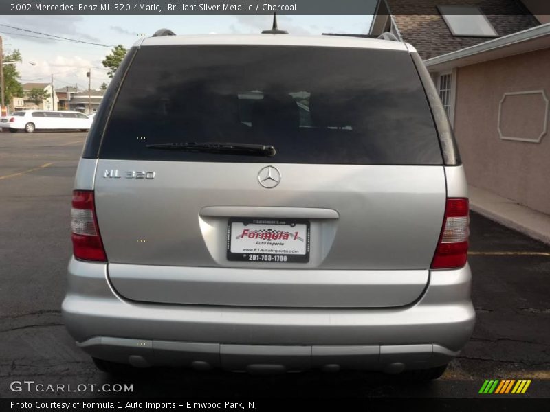 Brilliant Silver Metallic / Charcoal 2002 Mercedes-Benz ML 320 4Matic