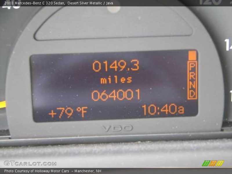 Desert Silver Metallic / Java 2003 Mercedes-Benz C 320 Sedan