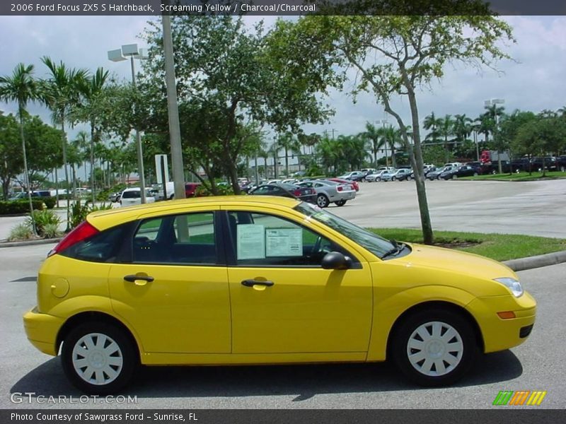 Screaming Yellow / Charcoal/Charcoal 2006 Ford Focus ZX5 S Hatchback