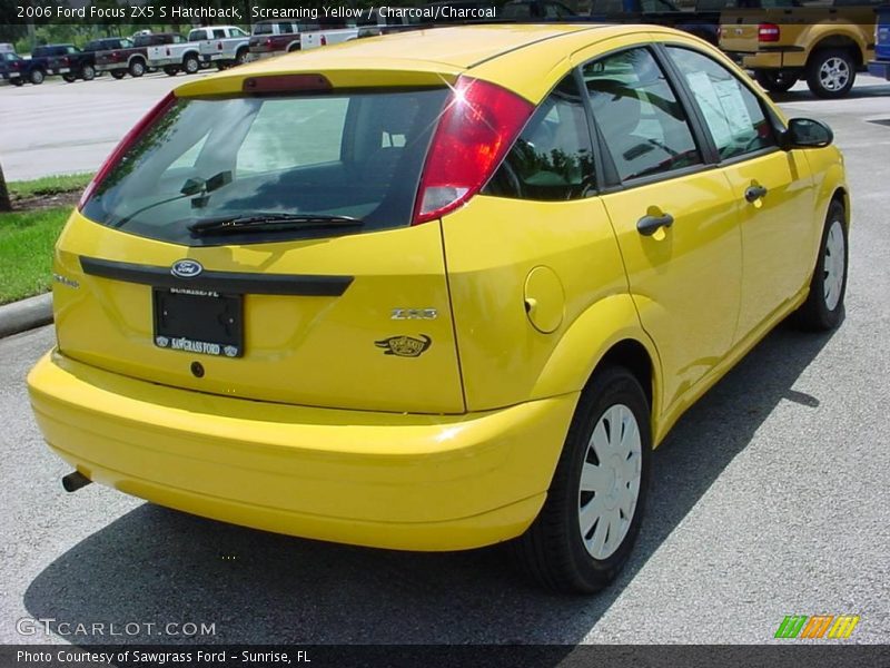Screaming Yellow / Charcoal/Charcoal 2006 Ford Focus ZX5 S Hatchback