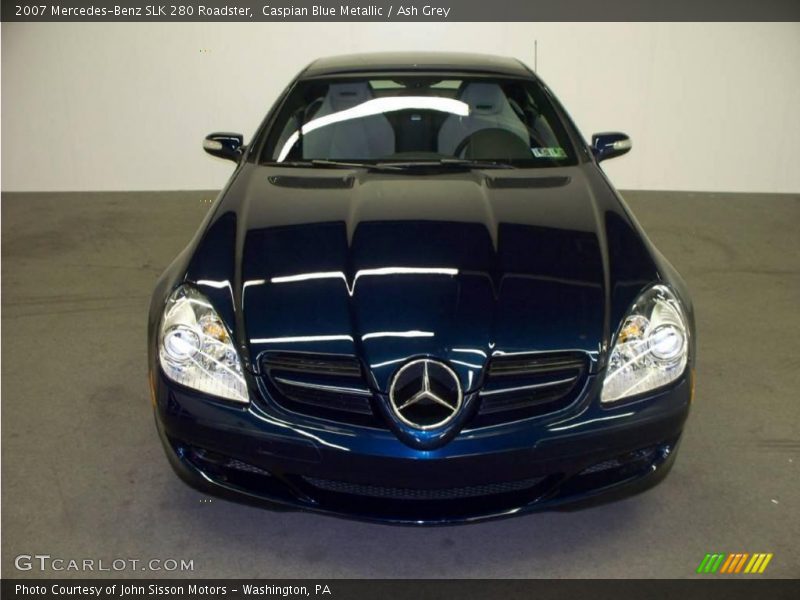 Caspian Blue Metallic / Ash Grey 2007 Mercedes-Benz SLK 280 Roadster