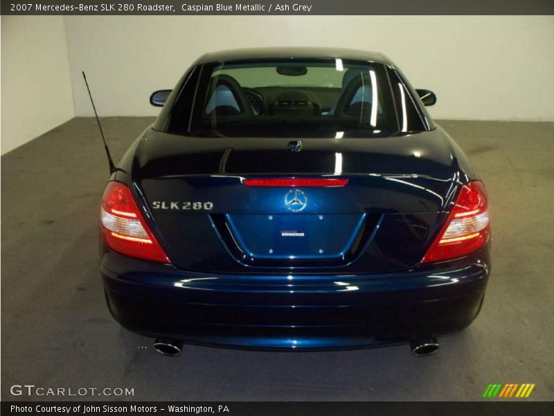 Caspian Blue Metallic / Ash Grey 2007 Mercedes-Benz SLK 280 Roadster