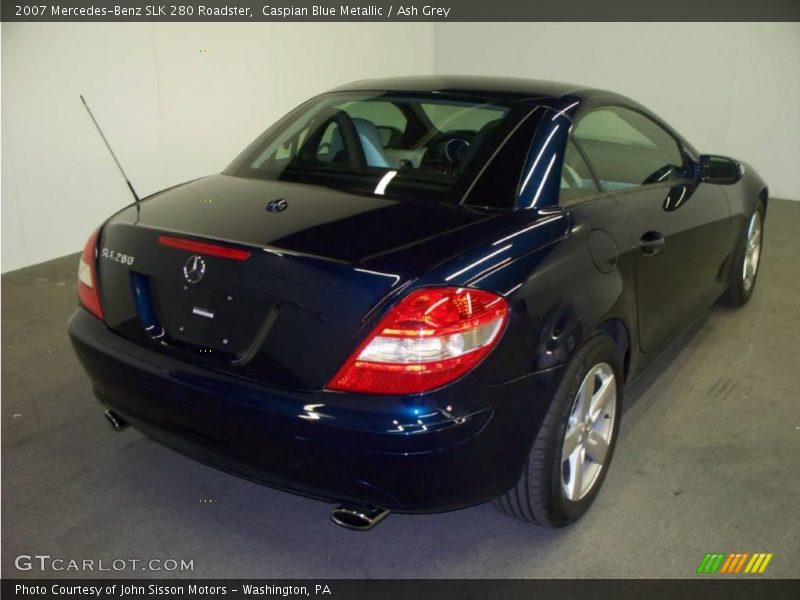 Caspian Blue Metallic / Ash Grey 2007 Mercedes-Benz SLK 280 Roadster
