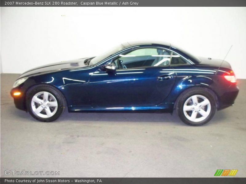 Caspian Blue Metallic / Ash Grey 2007 Mercedes-Benz SLK 280 Roadster