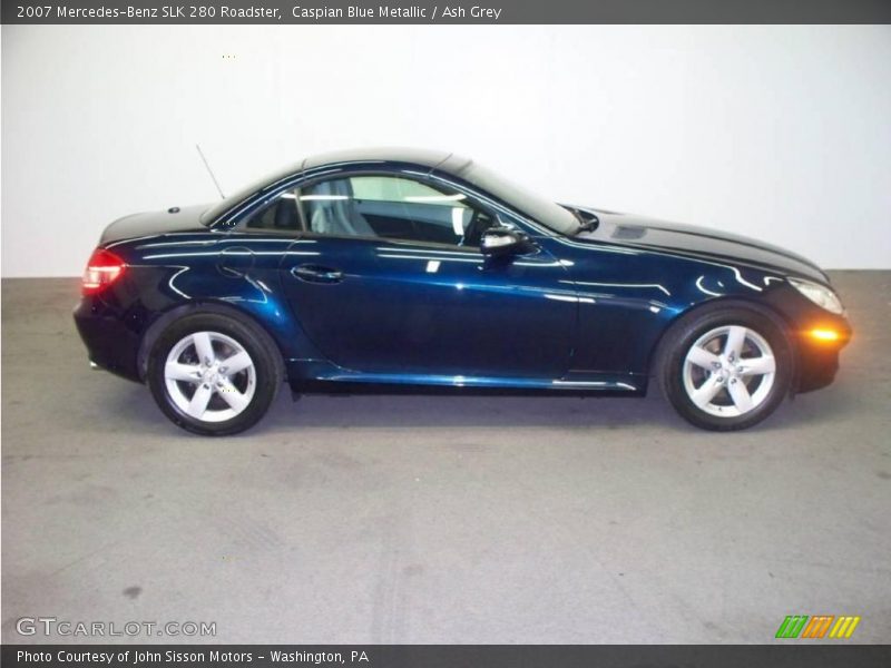 Caspian Blue Metallic / Ash Grey 2007 Mercedes-Benz SLK 280 Roadster