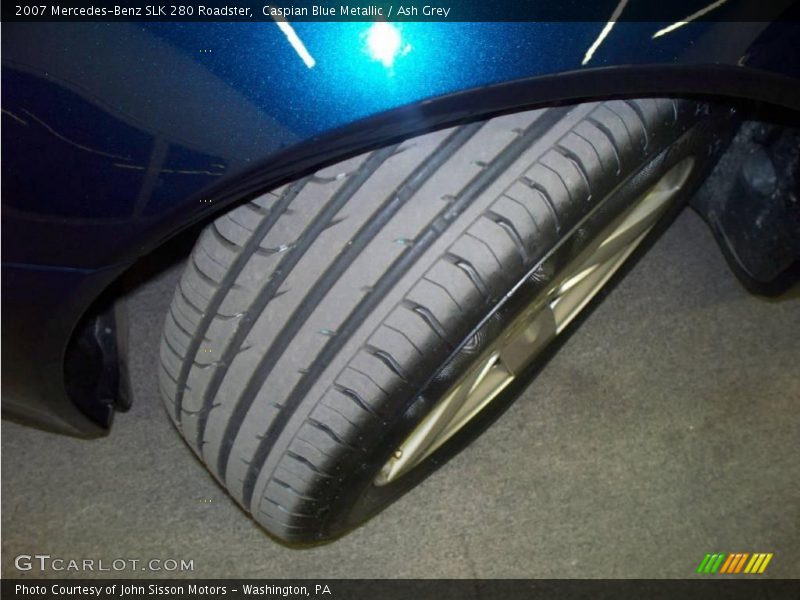 Caspian Blue Metallic / Ash Grey 2007 Mercedes-Benz SLK 280 Roadster