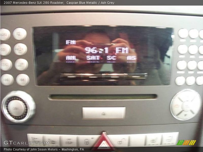 Caspian Blue Metallic / Ash Grey 2007 Mercedes-Benz SLK 280 Roadster