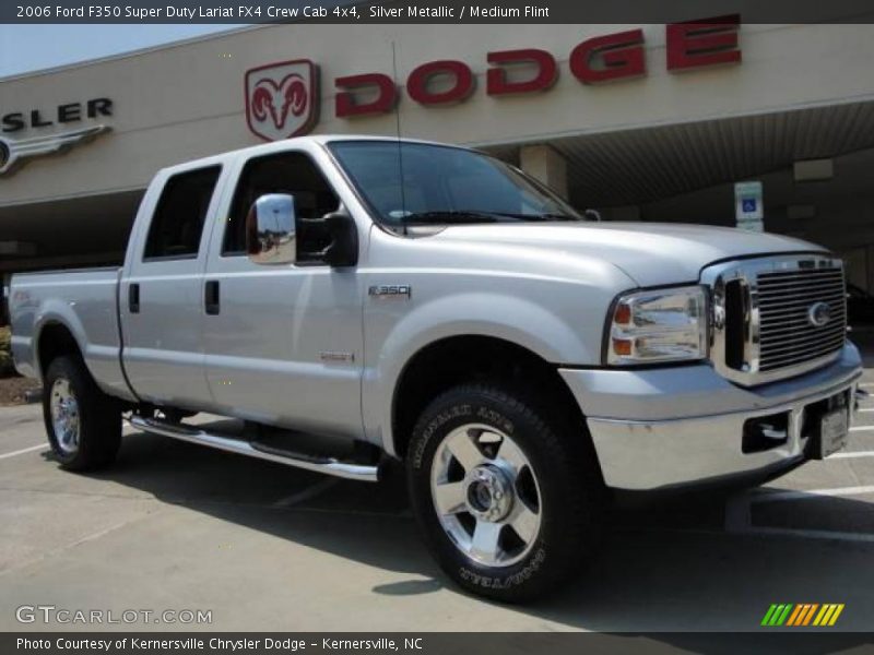 Silver Metallic / Medium Flint 2006 Ford F350 Super Duty Lariat FX4 Crew Cab 4x4
