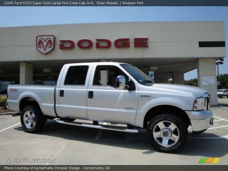 Silver Metallic / Medium Flint 2006 Ford F350 Super Duty Lariat FX4 Crew Cab 4x4