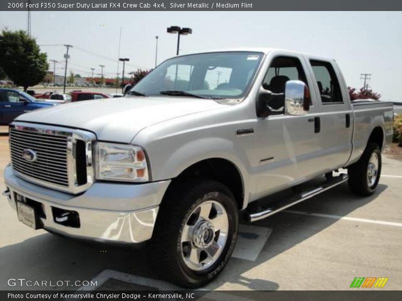 Silver Metallic / Medium Flint 2006 Ford F350 Super Duty Lariat FX4 Crew Cab 4x4
