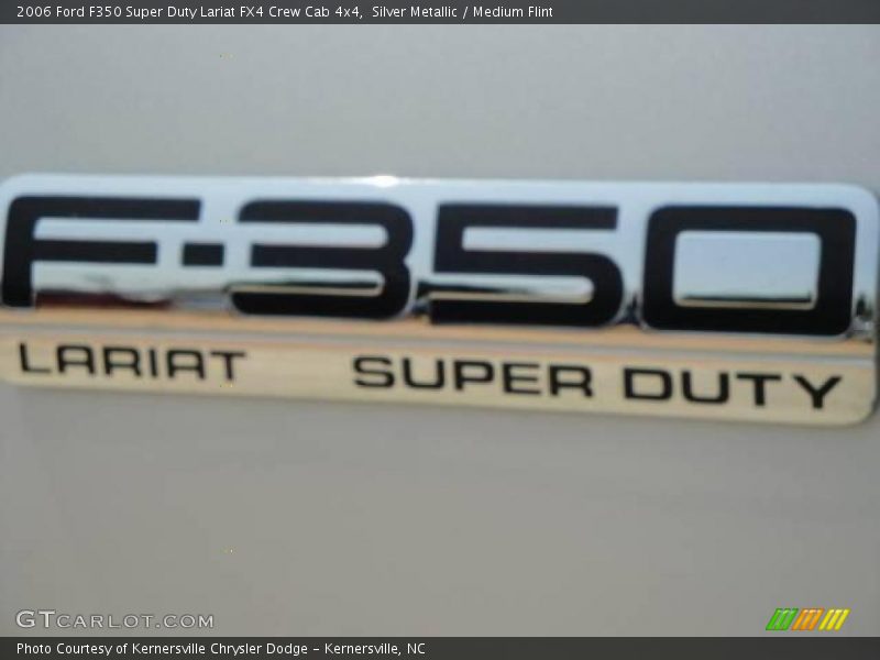 Silver Metallic / Medium Flint 2006 Ford F350 Super Duty Lariat FX4 Crew Cab 4x4