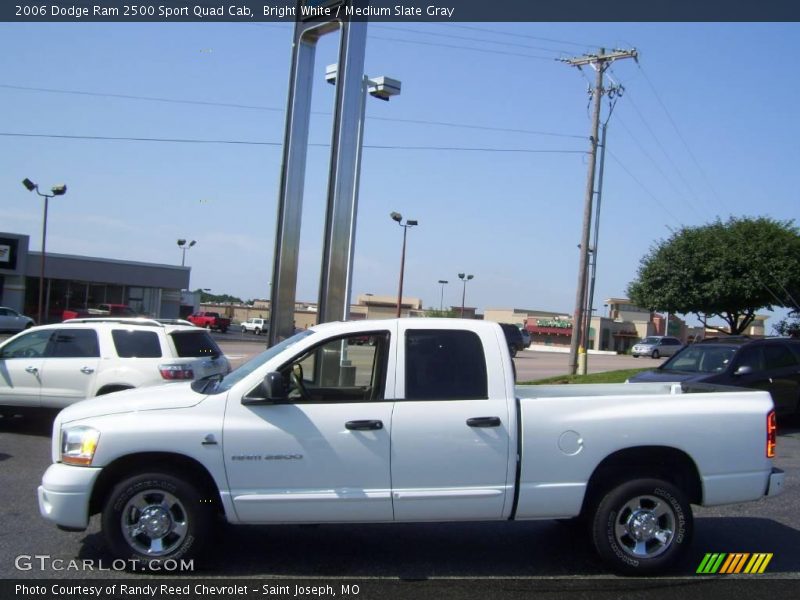 Bright White / Medium Slate Gray 2006 Dodge Ram 2500 Sport Quad Cab