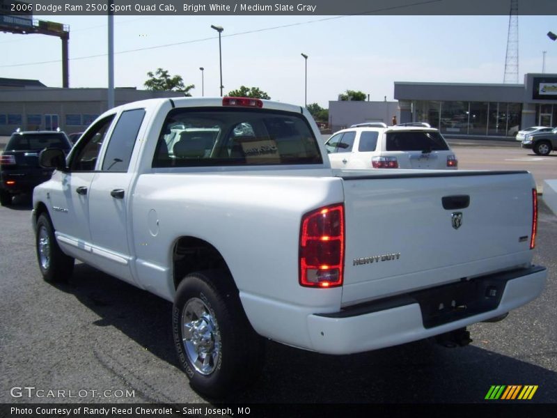 Bright White / Medium Slate Gray 2006 Dodge Ram 2500 Sport Quad Cab
