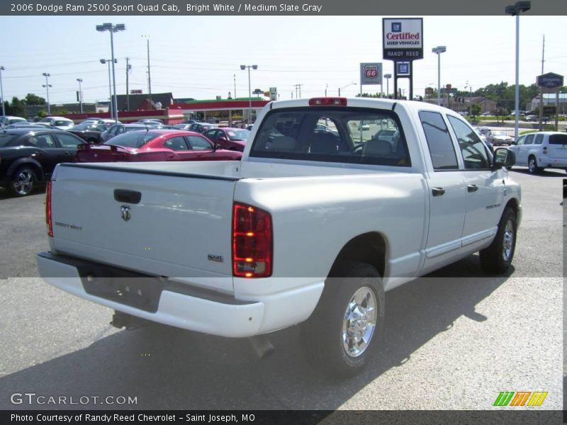 Bright White / Medium Slate Gray 2006 Dodge Ram 2500 Sport Quad Cab
