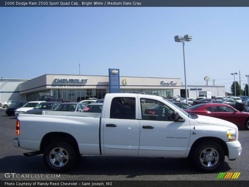 Bright White / Medium Slate Gray 2006 Dodge Ram 2500 Sport Quad Cab