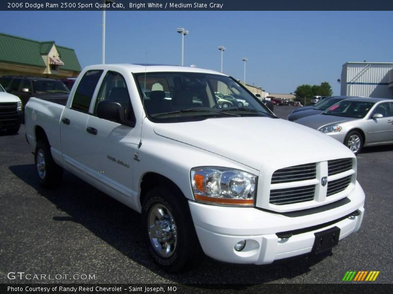 Bright White / Medium Slate Gray 2006 Dodge Ram 2500 Sport Quad Cab