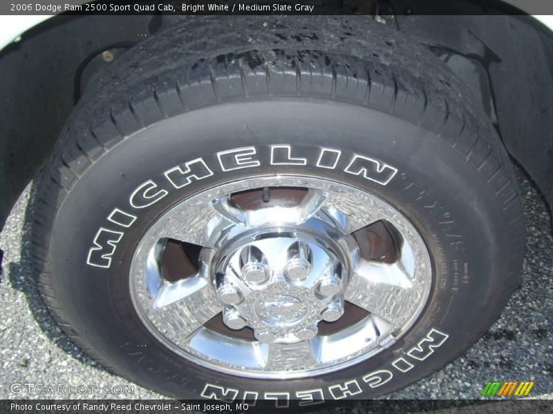 Bright White / Medium Slate Gray 2006 Dodge Ram 2500 Sport Quad Cab